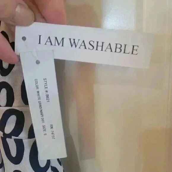 Shelby & Palmer Women's Black or Navy & White Poly/Spandex Sleeveless Dress NEW - Picture 13 of 13